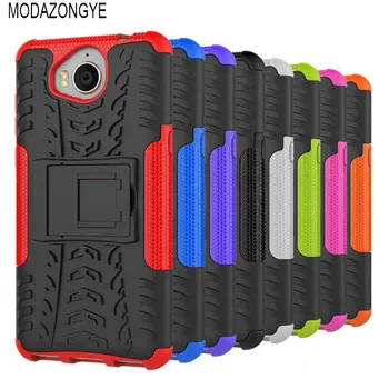 

Huawei Y6 2017 Case Huawei Y6 2017 Cover 5.0" Hybrid TPU Silicone + Hard Phone Case For Huawei Y6 2017 Case Back Cover Skin Bag