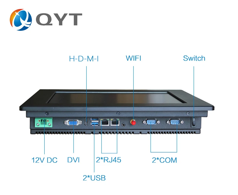12 "встроен мини-ПК промышленный компьютер Процессор Intel i5 6200U 2,3 ГГц резистивный сенсорный 4G ОЗУ 32 ГБ SSD dual LAN