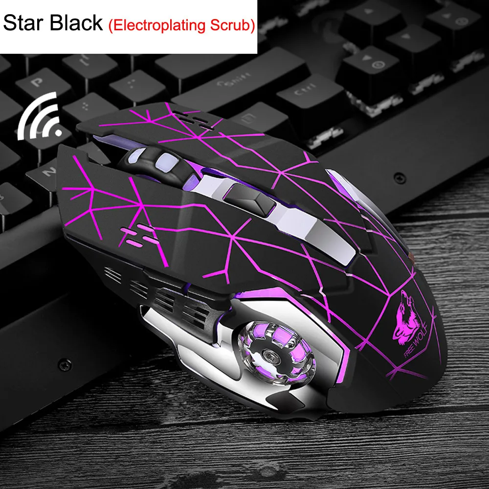 Rechargeable X8 Wireless Silent LED Backlit USB Optical Ergonomic