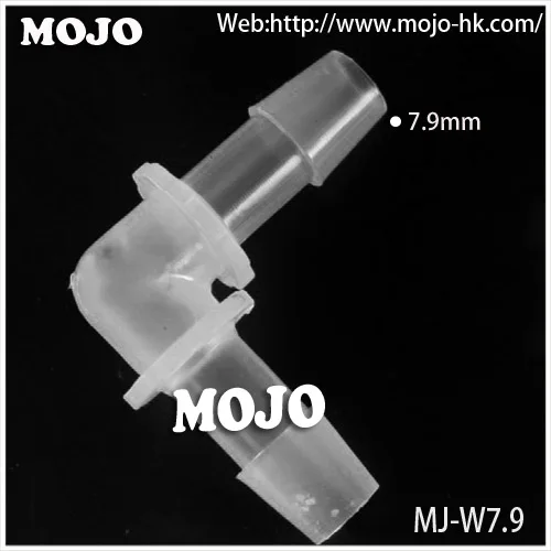 

Free shipping!! (10pcs/lots) MJ-W7.9 Elbow type plastic hose connectors 8mm pipe fittings