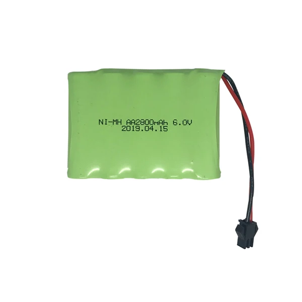 6V 2800mAh Ni-MH аккумулятор с зарядным устройством 5в1 кабель набор для RC игрушки электрические игрушки AA батарея 6 v батарея Группа игрушек Запчасти оптом - Цвет: Светло-зеленый