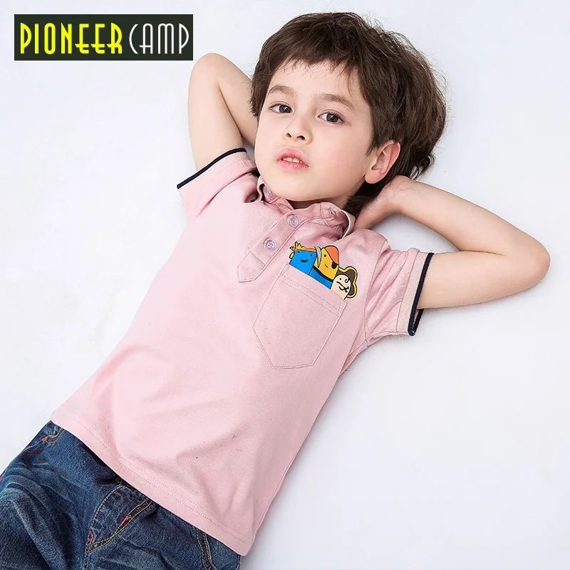 Pioneer kids/Новинка футболка поло с короткими рукавами для мальчиков брендовая
