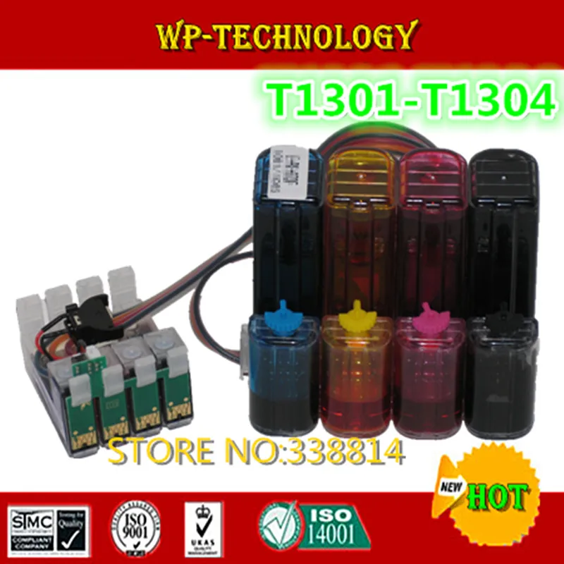 

[Full] CISS suit for T1301 T1302 T1303 T1304 ,suit for Epson Stylus Office BX525WD , BX625FWD ,With auto reset chips