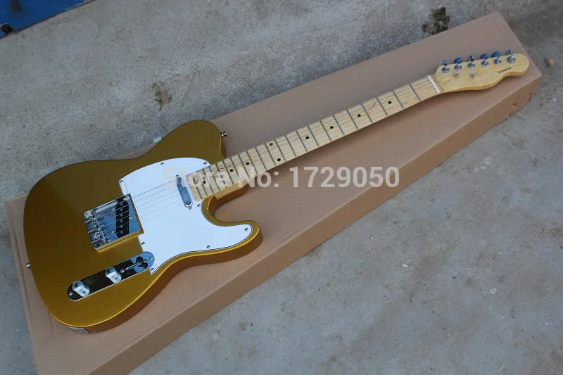 

Free Shipping top quality factory custom New Arrival F TL Gold color Electric Guitar Standard Guitar 11 12