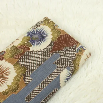 

half meter Janpanese soft breeze retro floral print fabric slub cotton cloth handmade DIY quilting garment dress tissue CR-A503