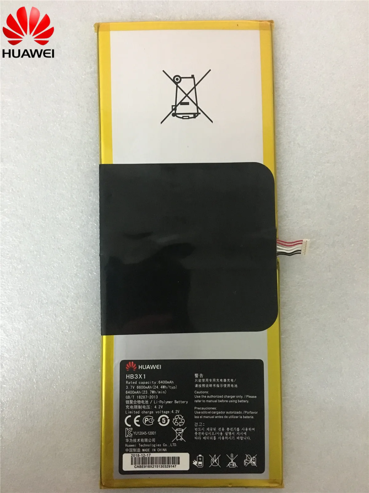Huawei HB3X1 HB3484v3eaw 12 батарея 6400mAh Высокое качество для MediaPad 10 Link S10 201wa Tablet PC +
