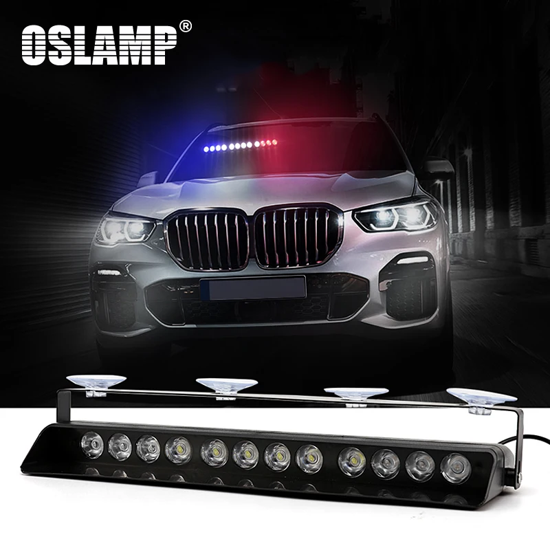 Oslamp светодиодный Авто Предупреждение светильник красный + белый синий желтый 14