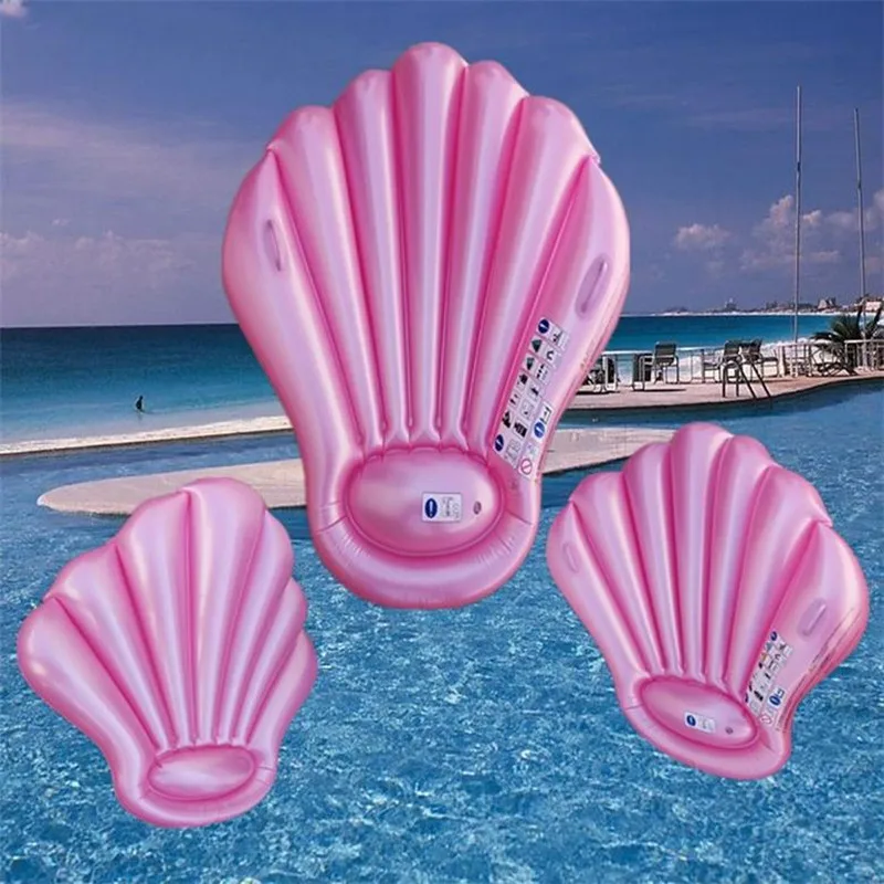 

New Inflatable Shell Pool Float shell swimmming pool Scallop Row Aqua Lounger Floating tube pool float Swim Ring