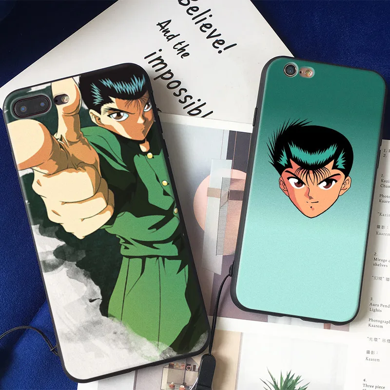 

Yusuke Urameshi YuYu Hakush Soft Silicone Phone Case Cover Shell For Apple iPhone 6 6s 6Plus 6sPlus 7 8 7Plus 8Plus X