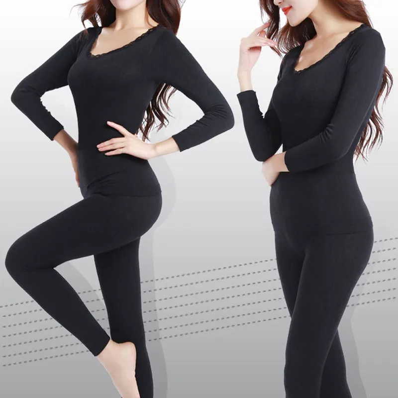 New Long Johns for Women Fit Size M-XXL Winter Thermal Underwear Suit Thick Modal Ladies Thermal Underwear Female Clothing