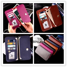 Case For Xiaomi For iphone for Samsung Luxury Wallet PU Leather Case Stand Flip Card Hold Phone Cover Bags