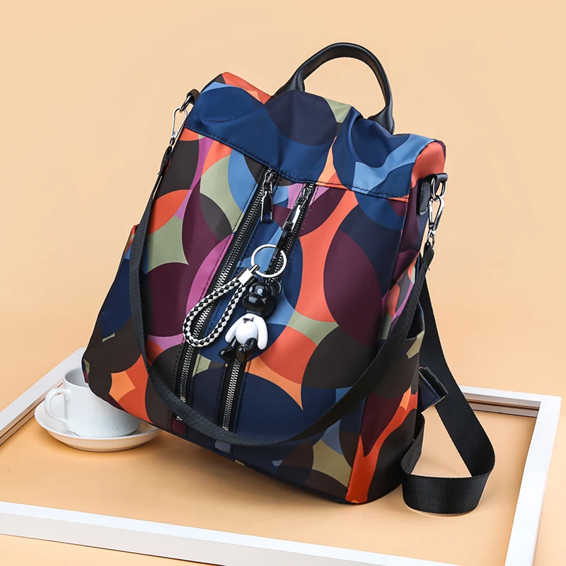 New Colorful Anti Theft Women Backpack Durable Waterproof Oxford Backpack School Girls Lovely Schoolbag Backpack Mochila