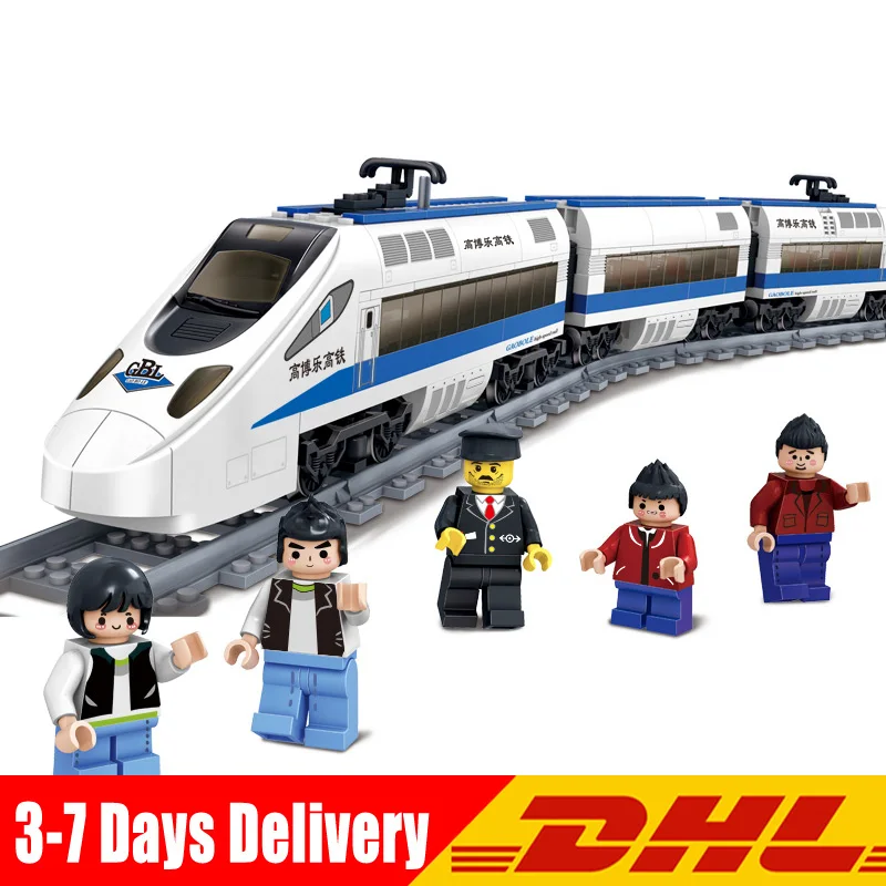

KAZI 98104 415PCS High-speed Rail Train GBL Battery Powered Electric Building Blocks Bricks Model Toys