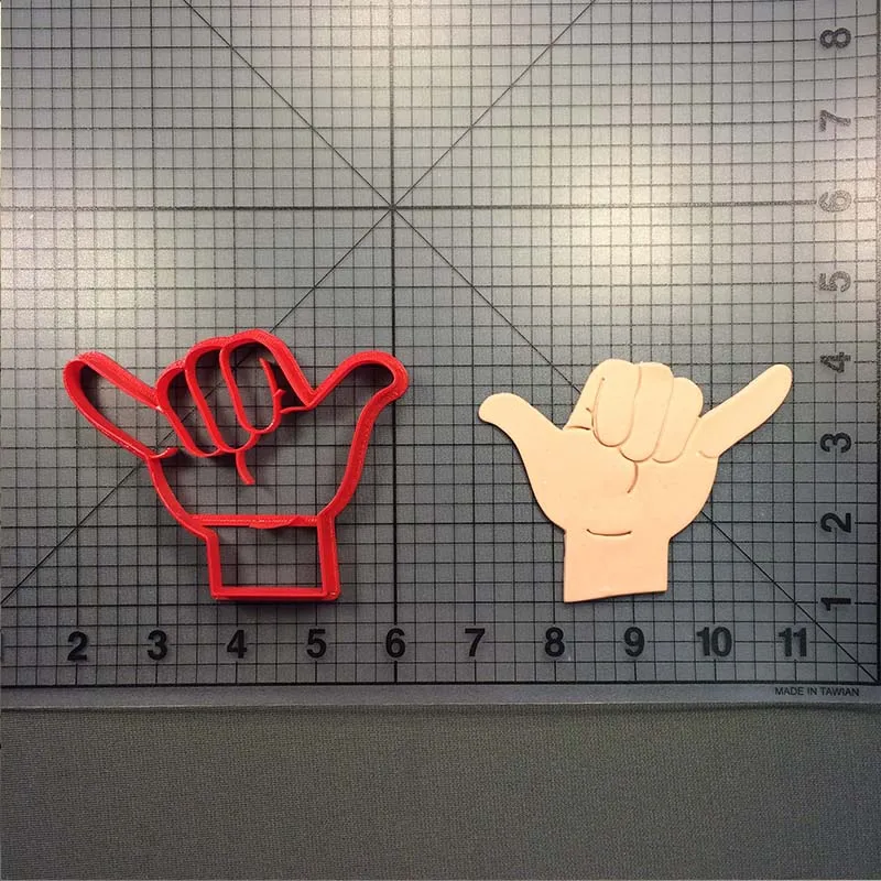 Помощь руки форма печенья Набор форм для фондана форма для кекса сделано 3D печать ASL знак повесить свободный торт резак инструменты для украшения