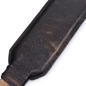 Image 5 - Cowhide Genuine Leather Whip Bdsm Spanking Paddle Bondage Flogger Wooden Handle Iron Lining Sex Toys For Couples Adult Game