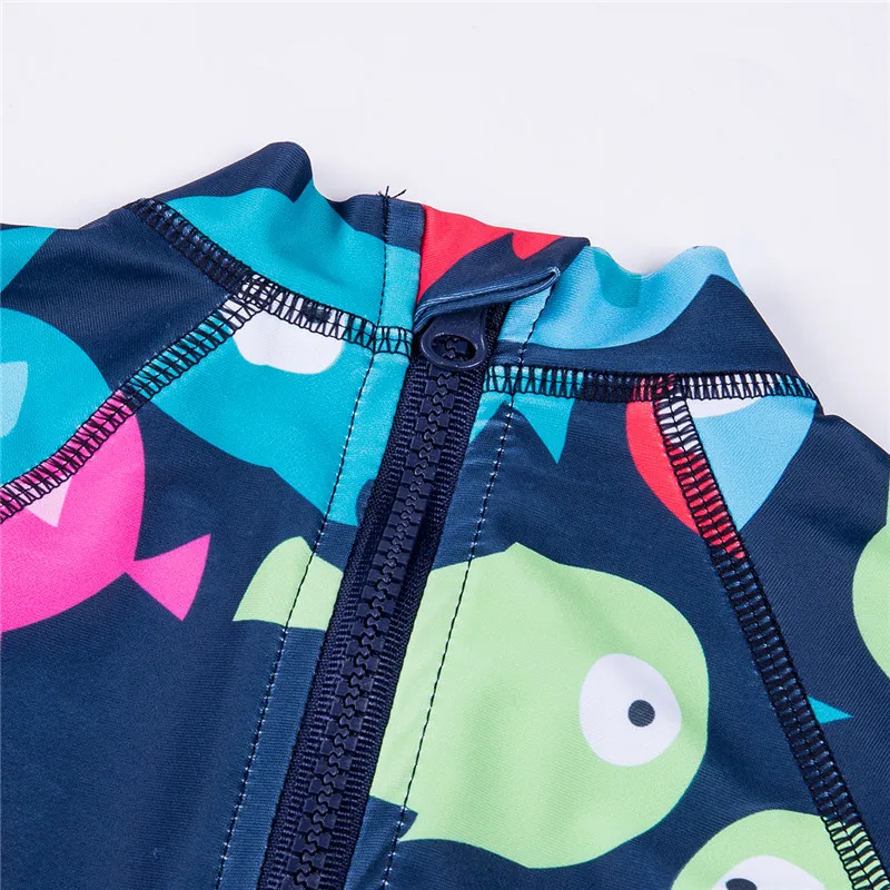 Горячая Распродажа очаровательный мультфильм китов Pattern для маленьких мальчиков слитные купальники с плавание Кепки/Защита от солнца на пляже купальник для серфинга