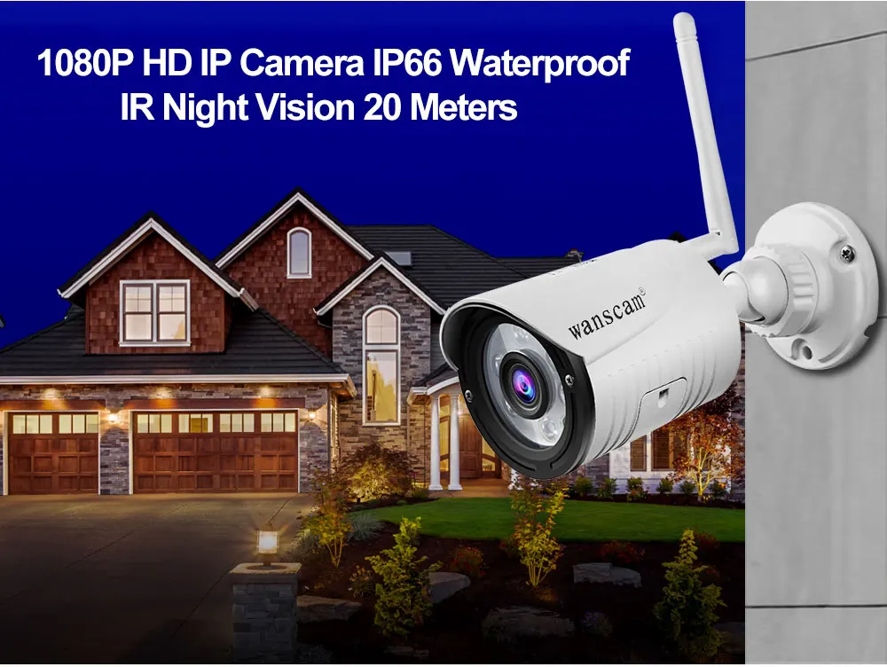 Wanscam HD 1080P IP камера Wifi Беспроводная CCTV Secuirty камера наблюдения 2MP 4X Zoom сетевая видеокамера Водонепроницаемая уличная