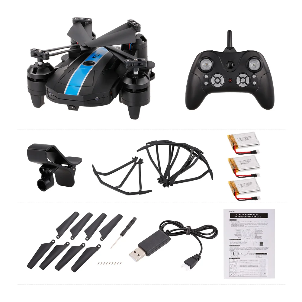 FQ777 FQ24 6 осевой гироскоп WIFI FPV RC Дрон с камерой 0.3MP 720P Квадрокоптер складной g сенсор