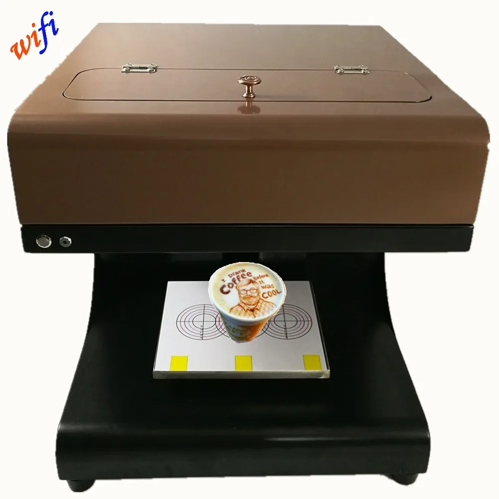 

WIFI Flatbed Printer For Printing Cake Dessert/Milktea/Coffee/Chocolate