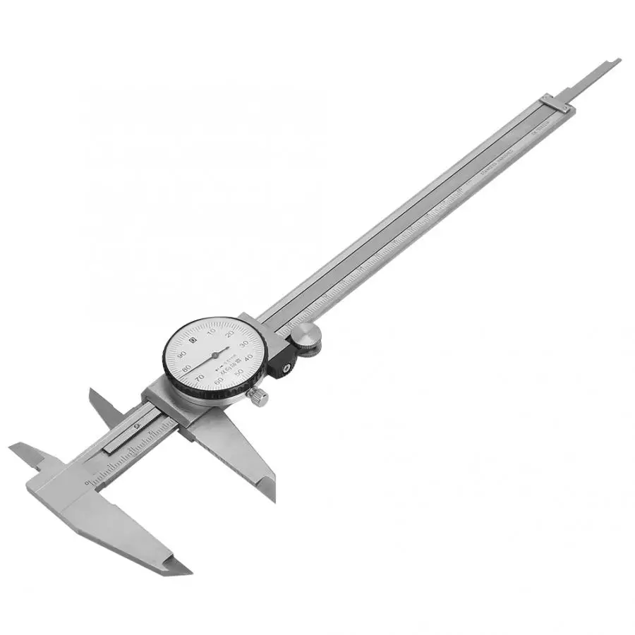

Dial Caliper Stainless Steel Double Anti-shock Dial Caliper Water and Oil Proof Caliper 0~200mm