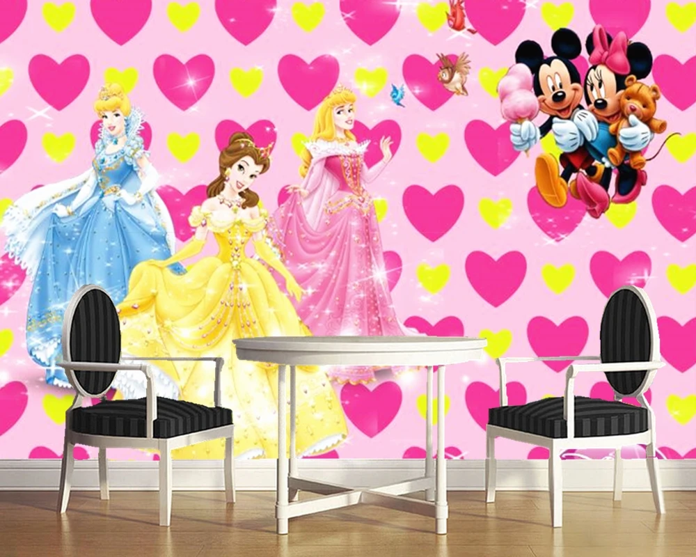 Custom 3D murals,3D three-dimensional beautiful warm cartoon Princess ,living room sofa TV wall children bedroom wallpaper Custom 3D murals,3D three-dimensional beautiful warm cartoon Princess ,living room sofa TV wall children bedroom wallpaper