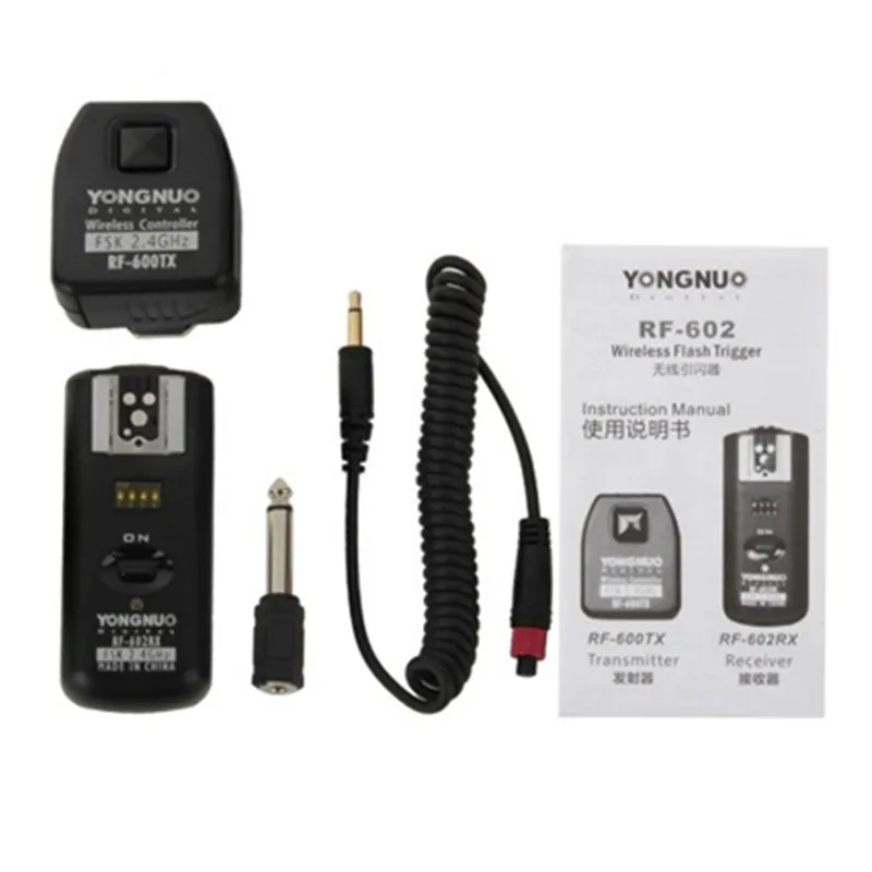 YONGNUO RF-602/N YONGNUO RF-602 RF602 RF 602 2,4 GHz беспроводной дистанционный триггер вспышки для NIKON D90 D5100 D700 D3