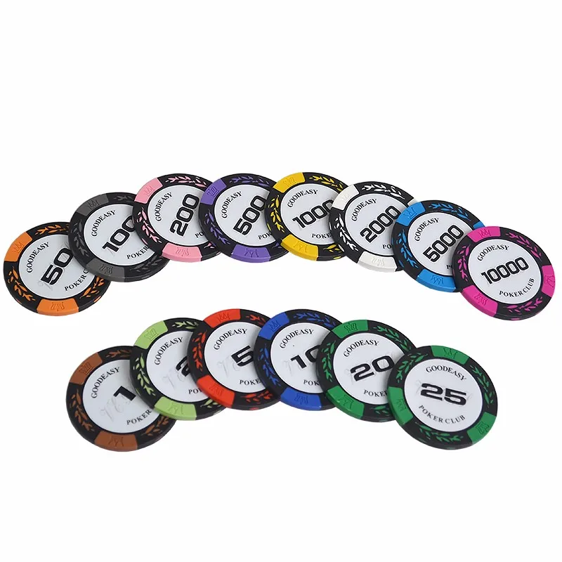 100pcs High quality Poker Chips 14g Clay/Iron/ABS Casino Chips Texas