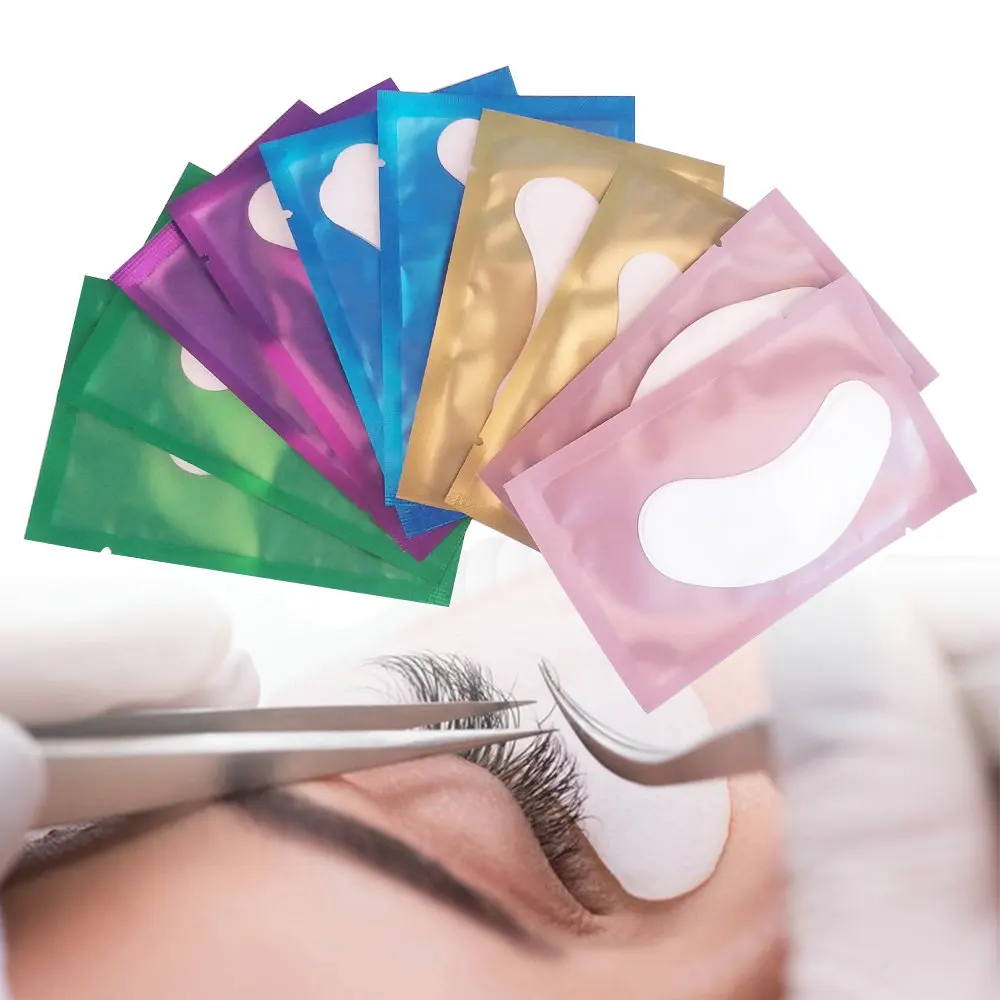 

50 Pairs Eyelashes Under Eye Pads Eyelash Extension Lint Free Paper Patches Makeup Eye Lashes Tips Stickers Wraps Make Up Tools