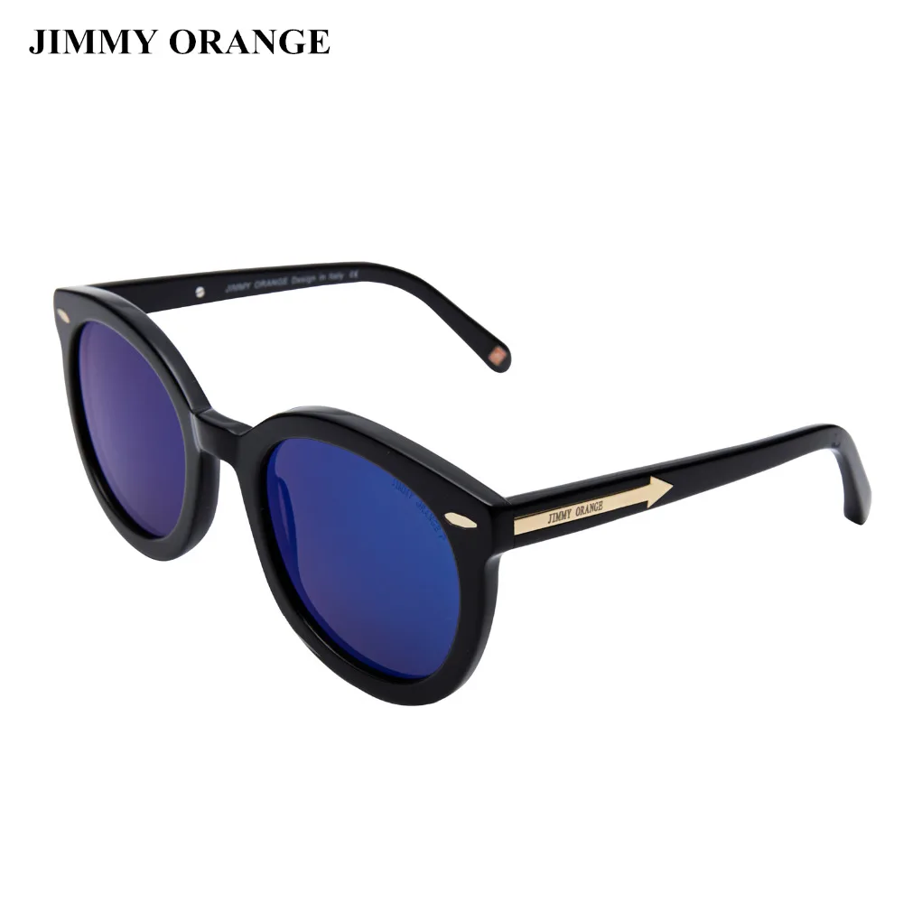 JIMMY ORANGE Polaroid Lenses Polarized Sunglasses UV400 Round Vintage ...