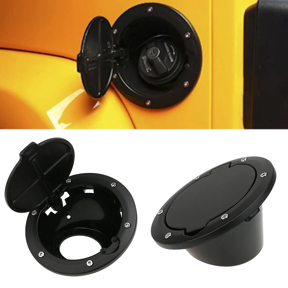 Buy Black ABS Fuel Door Gas Tank Cover Fuel Tank Cap
