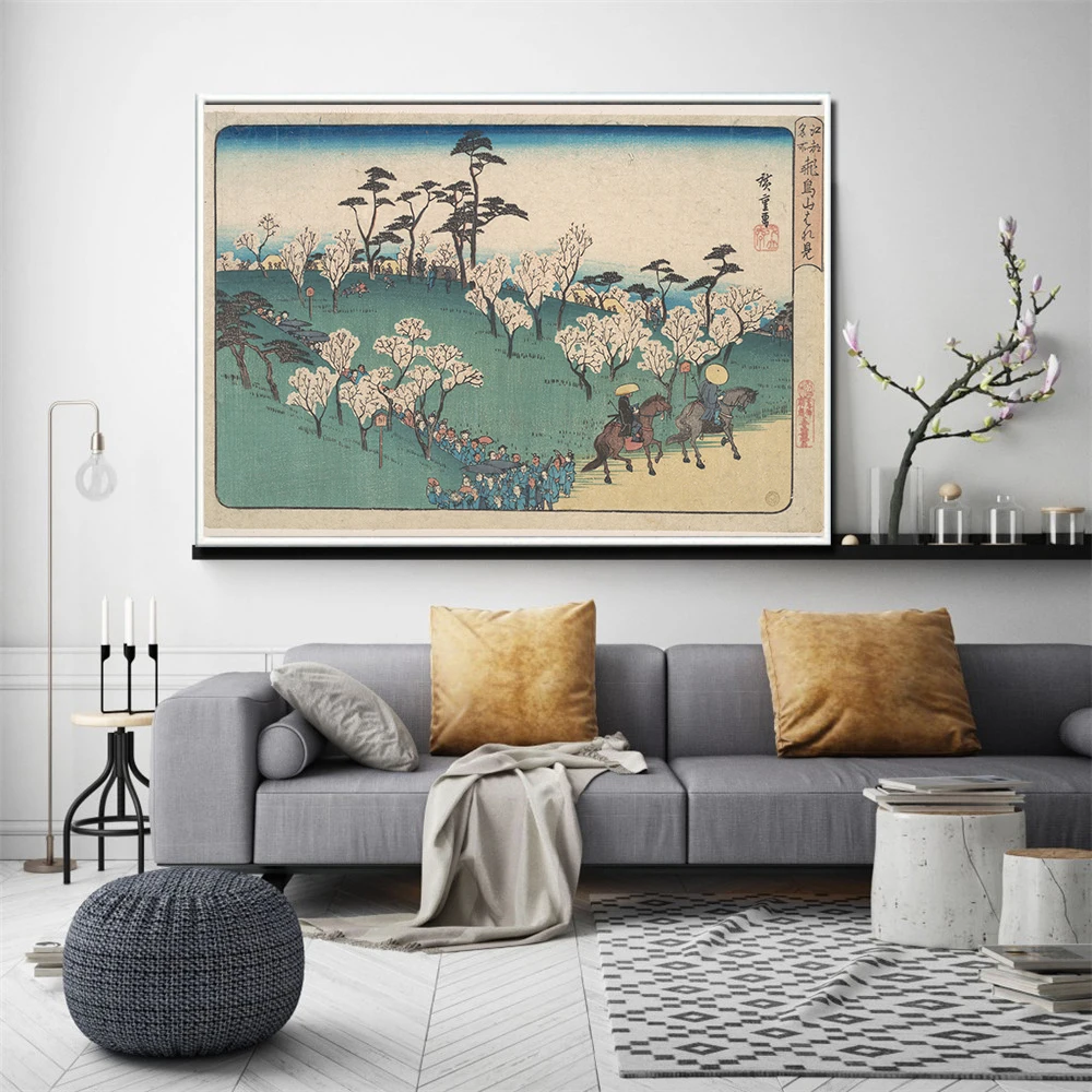 

High definition printing of Japanese decorative canvas art Landscapepicture Paintings for bedroom wall Vintage decor Cuadros