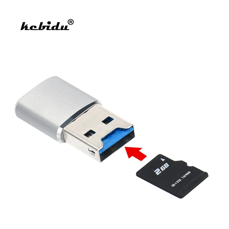 

kebidu Mini Card Reader Super speed 5Gbps For Micro SD/SDXC TF USB 3.0 Card Reader Adapter micro sd adapter Best Quality