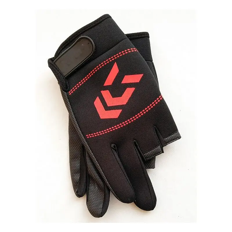 Нескользящие перчатки для рыбалки с тремя пальцами, защитные перчатки для рыбалки, мужские спортивные перчатки для пеших прогулок, велосипедная снасть, 1 пара