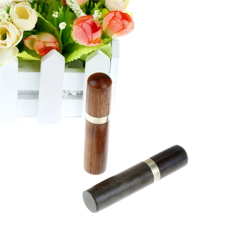 1Pc Wood Pill Box Cases Capsule Case Pearwood Handmade Craft  Blackwood/Rosewood Outdoor Home Supplies Hot