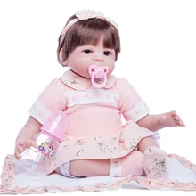 Princess Anna 22in 55cm baby reborn doll silicone reborn babies dolls girl lifelike toys birthday gift Princess Anna 22in 55cm baby reborn doll silicone reborn babies dolls girl lifelike toys birthday gift