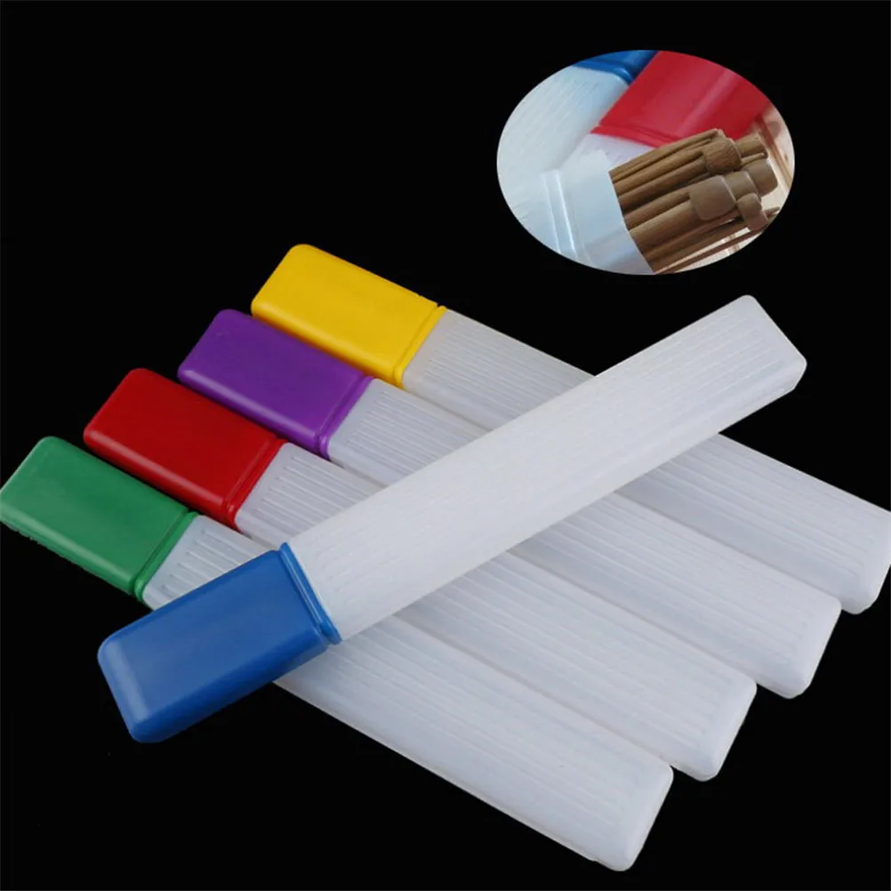 Случайный 1 шт. красочные пластиковые вязальные иглы коробка для хранения домашние инструменты для шитья Органайзер многофункциональная коробка
