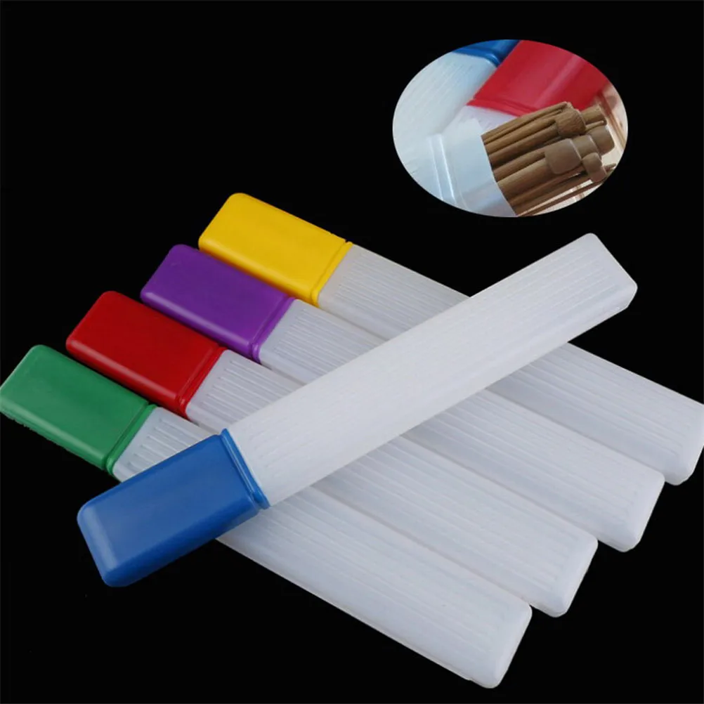

Random 1pc Colorful Plastic Knitting Needles Storage Box Home Sewing Tools Organizer Multi-function Box