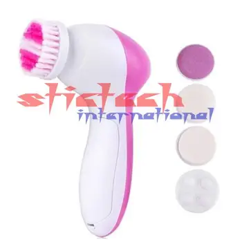 

by dhl or ems 200pcs Rushed Face Care 5 In 1 Electric Wash Machine Facial Pore Cleaner Body Cleaning Skin Beauty Massager Brush