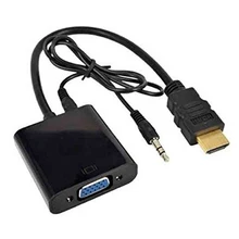 HDMI в VGA конвертер адаптер+ 3,5 мм аудио разъем full HD 1080P черный