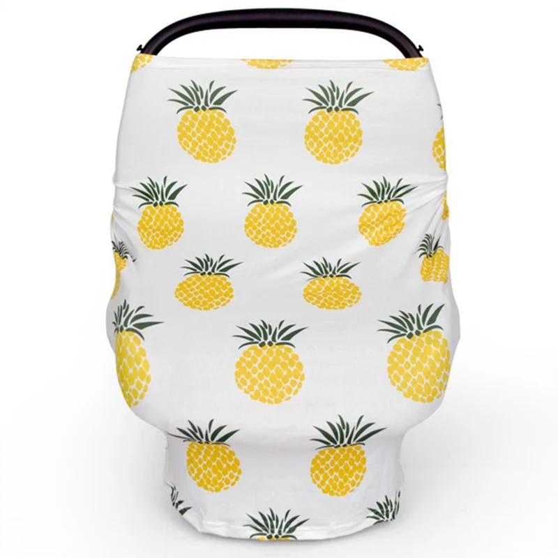 Mum Nursing Cover Scarf for Breastfeeding Friut Pineapple Baby Car Seat Canopy Shopping Cart Cover for Babies Multifunction Cape Mum Nursing Cover Scarf for Breastfeeding Friut Pineapple Baby Car Seat Canopy Shopping Cart Cover for Babies Multifunction Cape