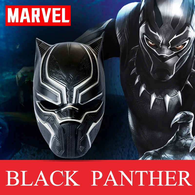 Black Panther Mask Marvel Movie Super Hero Savior Mask Helmet Cosplay Costume Halloween Party Masquerade Decoration Props (3)