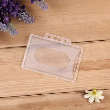 holder plastic hard card clear badge 1000pcs transparent credit case