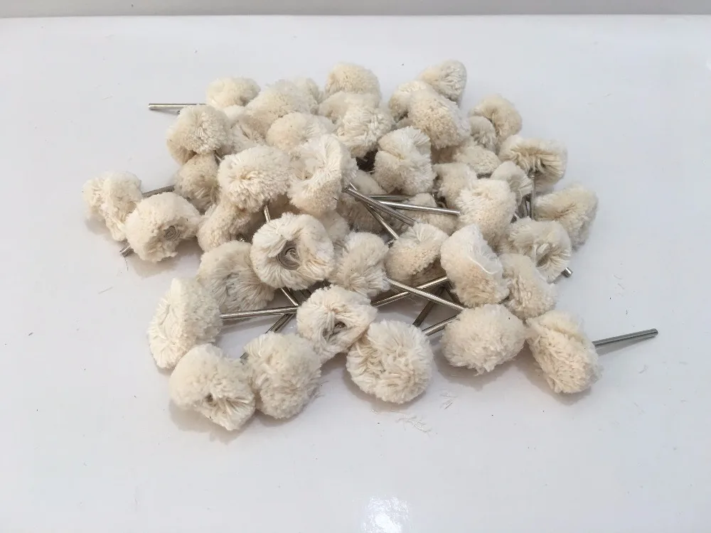 

100PCS Cotton Thread Polishing Brush Buffing Wheel for Jewelry Grinding Dremel Rotary Tool