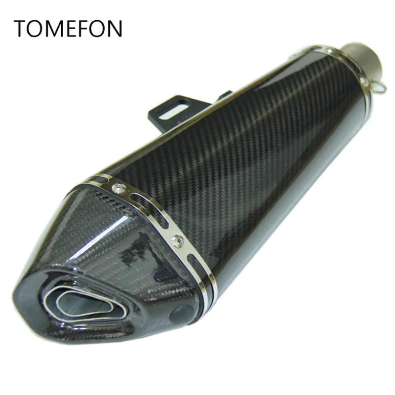

SPEED SCORPION 51mm Street Moto Akrapovic Exhaust Pipe Yoshimura Carbon Fiber Escape Muffler For Z800 Z750 TMAX530 ER6N KTM
