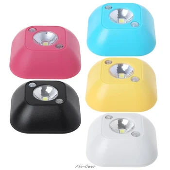 

Mini LED Wireless Night Light Infrared Activated Motion Sensor Lamp For Wall Emergency Wardrobe Cabinet Dual-window infrared