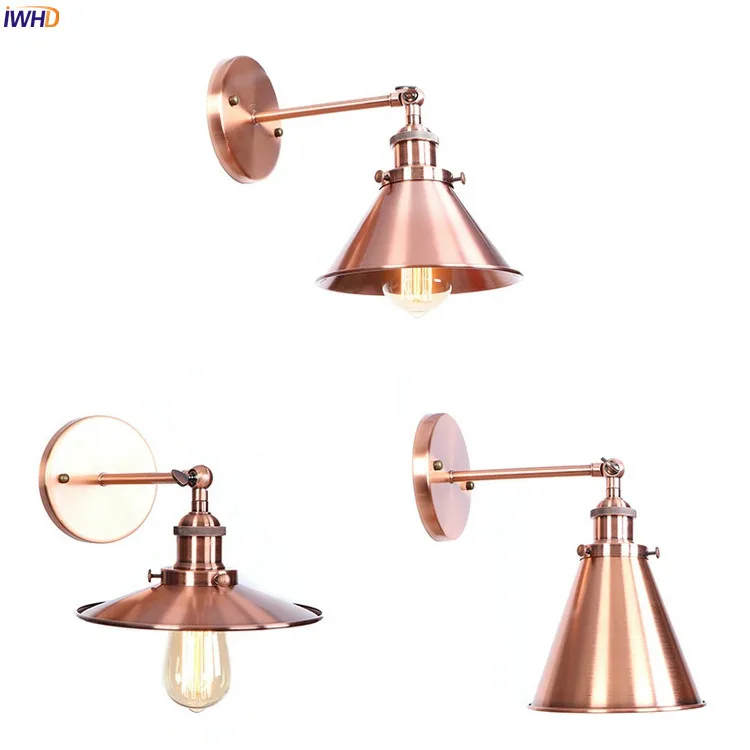 

IWHD Loft Industrial Retro LED Wall Lights Fixtures Bedroom Living Room Edison Vintage Wall Lamp Sconce Wandlamp Home Lighting