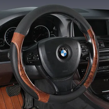

KKYSYELVA car steering wheel cover 38cm Fashion Wheel Covers for Women Lady Leather Steering-wheel Auto Interior Accessories