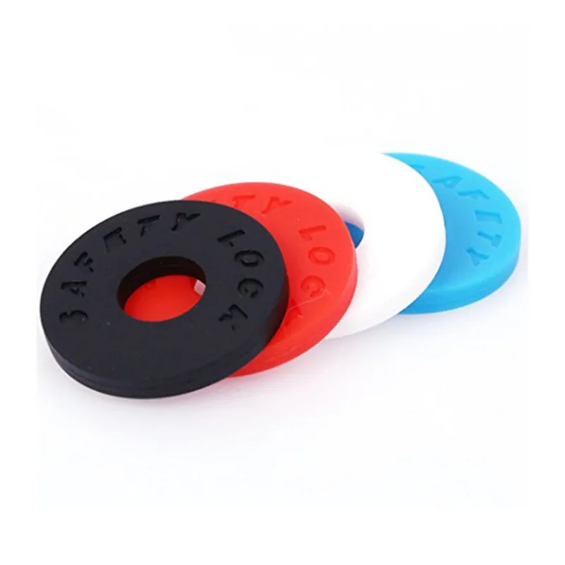 2pcs Guitar Strap Block Rubber Safety Lock Washer Acoustic Electric