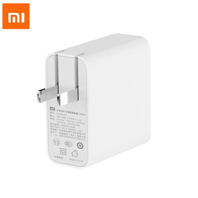 Xiaomi Mi USB-C зарядное устройство 45 Вт 65 Вт Выходная скорость розетка адаптер питания type-C порт USB PD 2,0 Быстрая зарядка QC 3,0+ Тип C H30