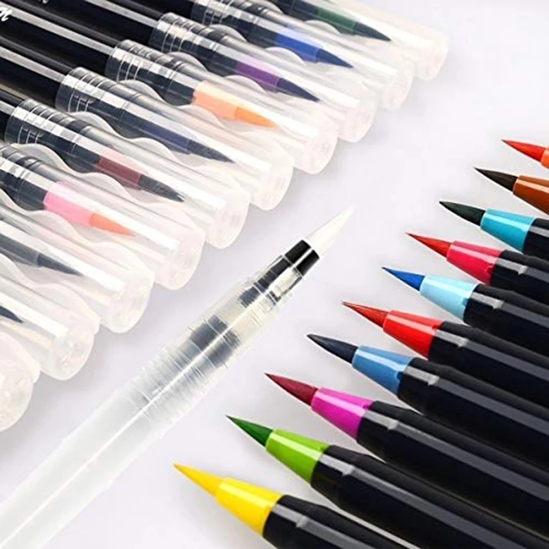 

Dual Tip Brush Pens 60 Unique Colors Lettering Pen Markers Brush Fineliner Tips Perfect for Coloring Art Doodling Hand Lettering